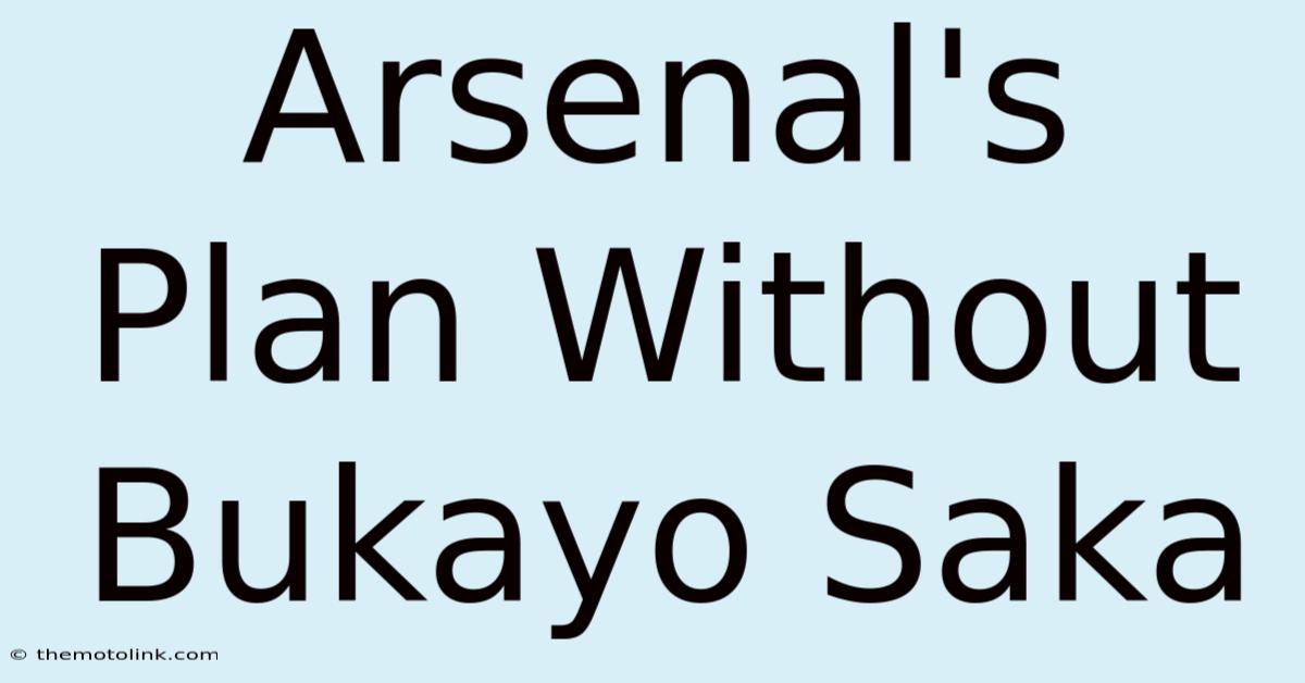 Arsenal's Plan Without Bukayo Saka